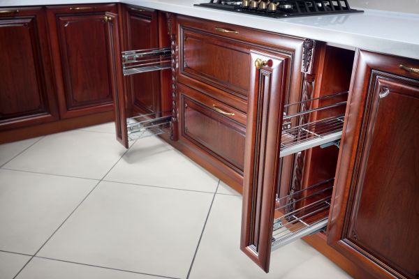 Cherry Cabinet Refacing in Denison